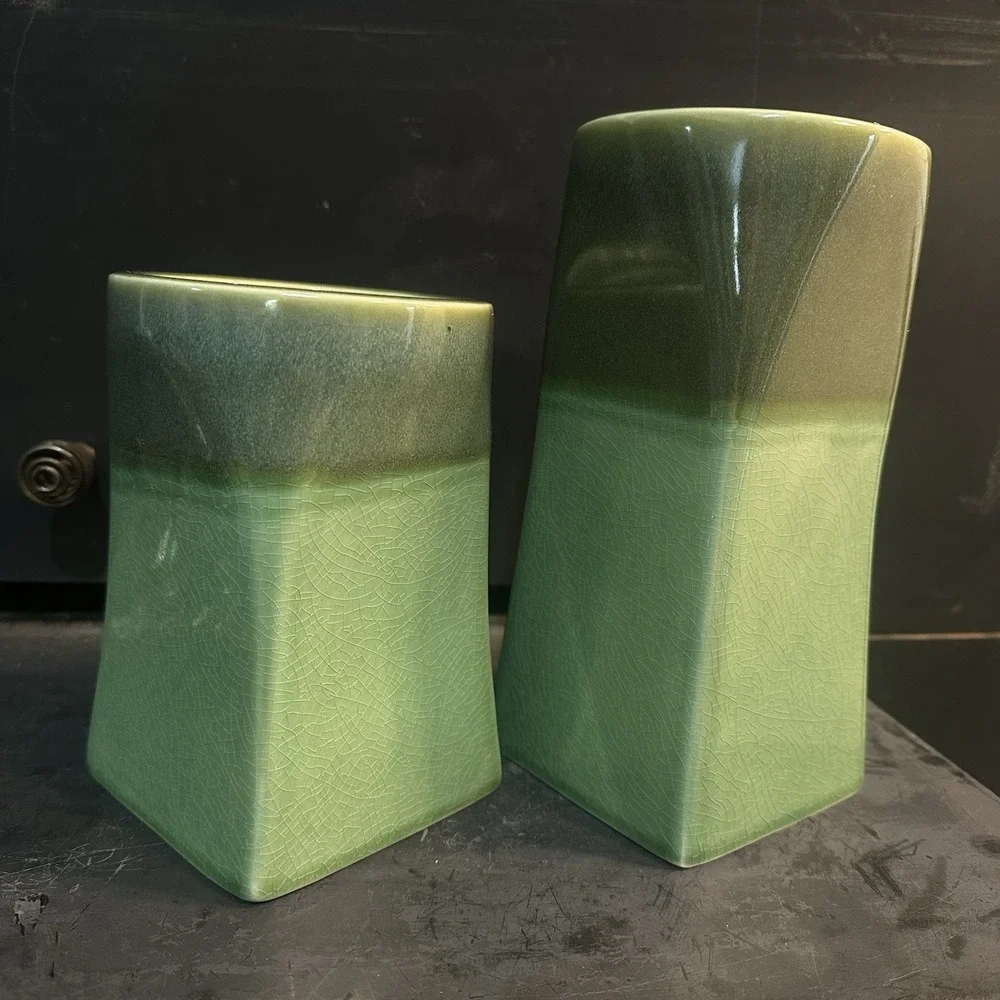 Partylite Nature's Garden Pillar Holder Pair 6" & 8"‎ EUC! - Picture 4 of 12